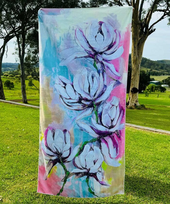 Beach Towel Magnolias