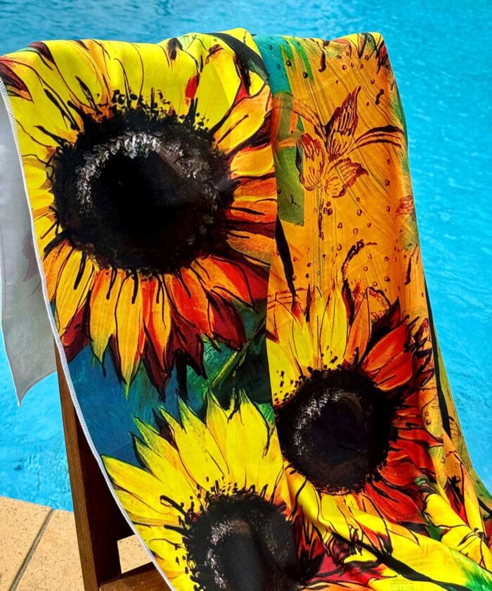 Beach Towel Sunflower - Image 2