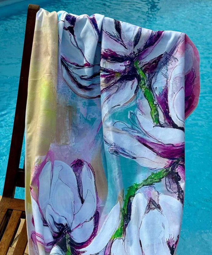 Beach Towel Magnolias - Image 2