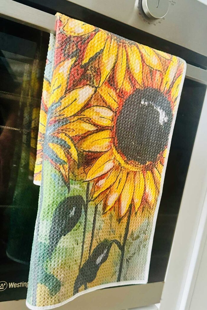 Tea Towel Sunflower - Image 2