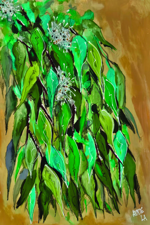 Snow Gums Tea Towel