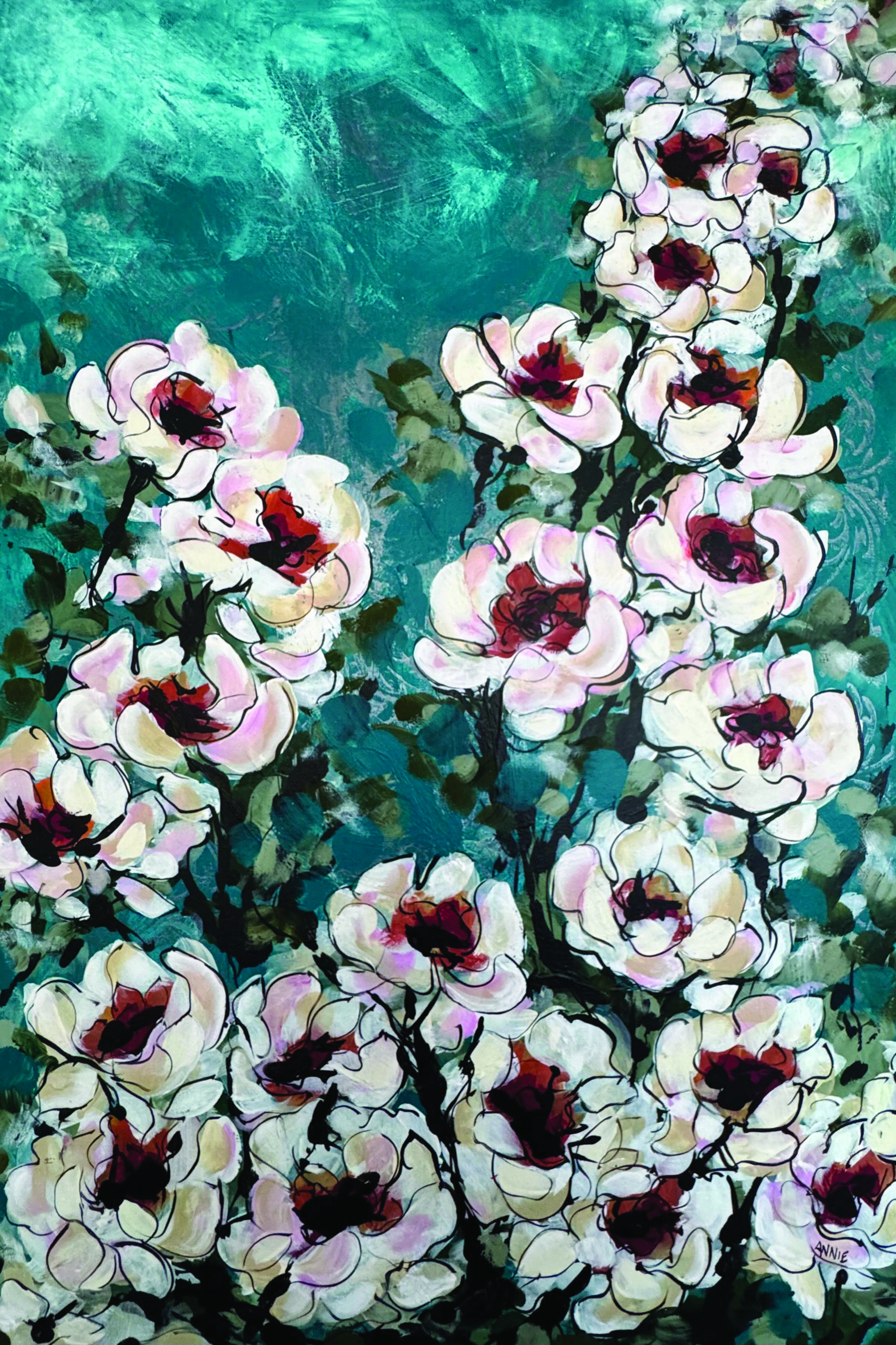 Symphony In Blue Tea Towel